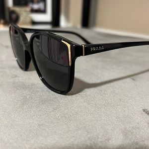 Black and gold Prada sunglasses no box
